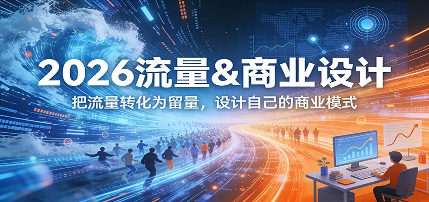 2026流量&商业设计，把流量转化为留量，设计自己的商业模式 - 项目资源网