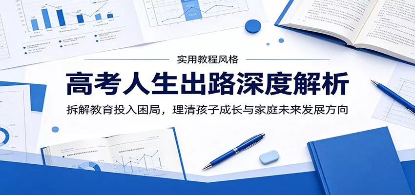 高考人生出路深度解析:拆解教育投入困局,理清孩子成长与家庭未来发展方向 - 项目资源网