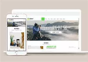 宽屏广告品牌设计类网站模板源码 - 项目资源网