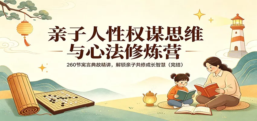 亲子人性权谋思维与心法修炼营：260节寓言典故精讲，解锁亲子共修成长智慧(完结) - 项目资源网