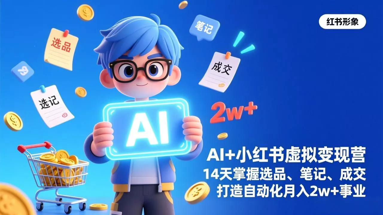 AI+小红书虚拟变现营(完结 AI+小红书虚拟变现营(完结