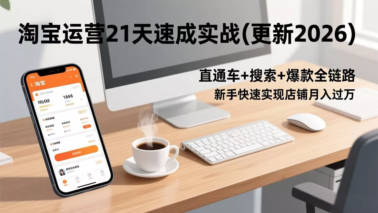 淘宝运营21天速成实战(更新3月 - 项目资源网