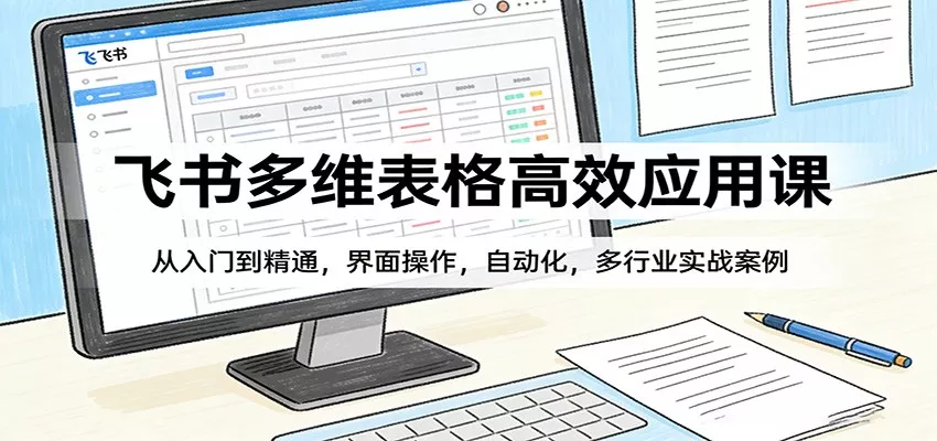 飞书多维表格高效应用课：从入门到精通，界面操作，自动化，多行业实战案例 - 项目资源网