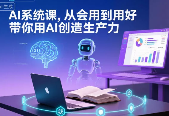 AI系统课，从会用到用好，带你用AI创造生产力 - 项目资源网