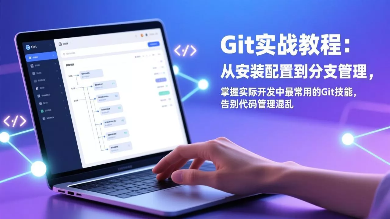 Git实战教程:从安装配置到分支管理,掌握实际开发中最常用的Git技能,告别代码管理混乱 Git实战教程:从安装配置到分支管理,掌握实际开发中最常用的Git技能,告别代码管理混乱
